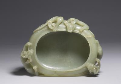 图片[3]-Jade brush washer with three chi-dragons, Qing dynasty (1644-1911)-China Archive